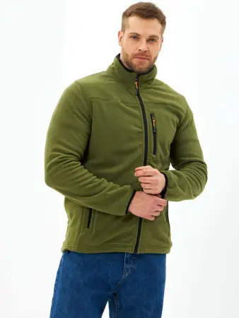 Толстовка H23010 флисовая (хаки)