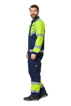 Костюм ИЛИОН сигнальный с БР (желтый/т.синий) Костюм ИЛИОН сигнальный с БР (желтый/т.синий)