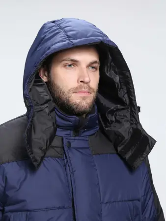 Куртка ЕВРОПА зимняя (т.синий/черный)