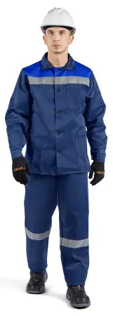 Костюм СТАНДАРТ-2 СОП с БР (т.синий/василек) Костюм СТАНДАРТ-2 СОП с БР (т.синий/василек)