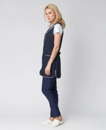 Фартук-сарафан ВИШНЯ женский (т.синий)