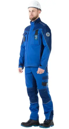 Костюм ИНДЕВОР с БР (васильковый/т.синий)