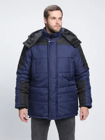 Куртка ЕВРОПА зимняя (т.синий/черный)