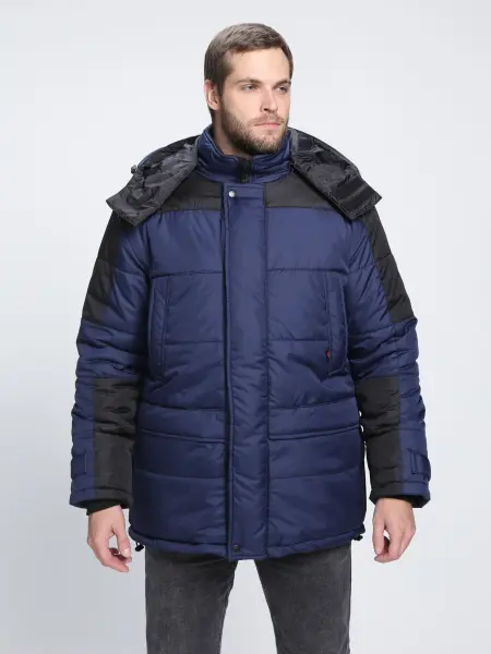 Куртка ЕВРОПА зимняя (т.синий/черный)