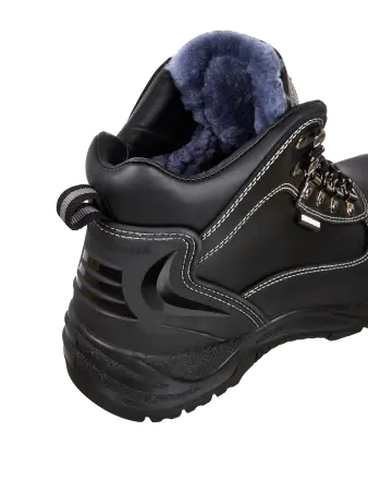 Ботинки STRONG NITRO нат. мех с КП и КС (черный/серый)