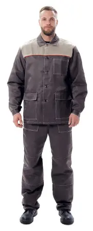 Костюм ДАМАСК с БР (т.серый/св.серый/красный) Костюм ДАМАСК с БР (т.серый/св.серый/красный)