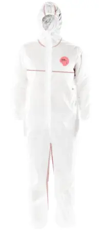 Комбинезон RUGARD® 703FR от производственных загрязнений одноразовый (белый/голубой)