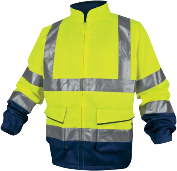 Куртка PHVE2 повышенной видимости (желтый/т.синий)