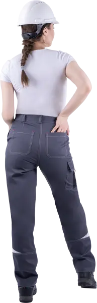 Брюки ТУРБО SAFETY женские (серый/чёрный/красный) Брюки ТУРБО SAFETY женские (серый/чёрный/красный)