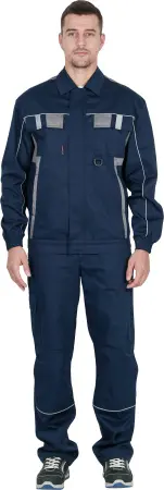 Костюм КОНФОРМ с БР (т.синий/серый)