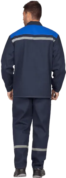 Костюм МОНТАЖ с БР (т.синий/василек) Костюм МОНТАЖ с БР (т.синий/василек)