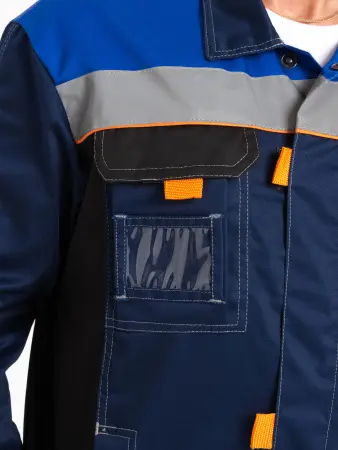 Костюм М с СОП с ПК (синий/черный/василек)