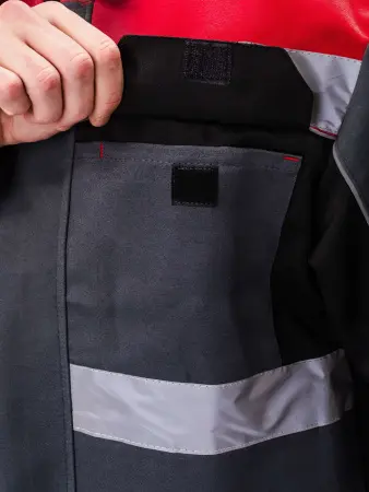 Костюм РЕСПЕКТ с ПК (серый/черный)