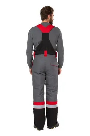Костюм ПАМИР зимний с БР (серый/черный/красный)