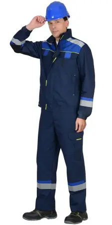Костюм БОСТОН с СОП с ПК (т.синий/василёк)