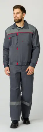 Костюм ФЛОФТ-2 СОП с ПК (т.серый/серый)