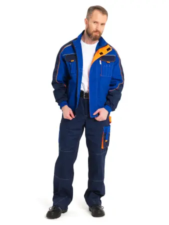 Костюм КОСТА, с БР (василёк/синий/оранжевый)