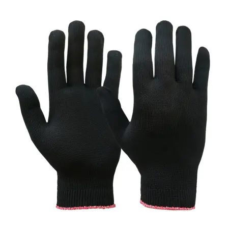 Перчатки СТАНДАРТ рабочие Х/Б с двойным ручным оверлоком (чёрный)