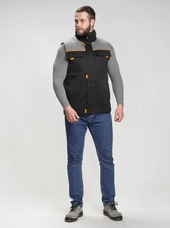 Жилет ФЛОФТ зимний (черный/серый) Жилет ФЛОФТ зимний (черный/серый)