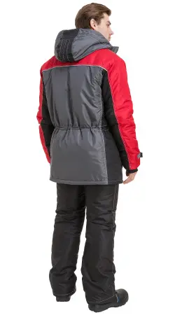 Куртка RONTA KR930 зимняя (т.серый/черный/красный)
