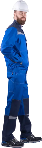 Костюм КМ-10 ЛЮКС летний с БР (василек/т.синий)