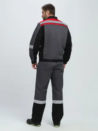 Костюм ВИВАТ-2 ПРЕМИУМ IMP с ПК (т.серый/черный/красный)