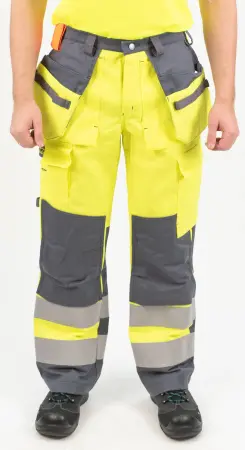 Сигнальные антистатические огнестойкие брюки с навесными карманами Dimex 6006