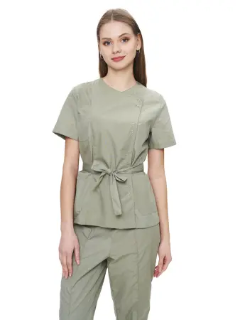 Костюм ЮМЕЛИЯ женский с БР (зеленый) женские медицинские