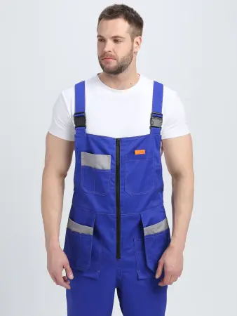 Костюм ДРАГА-2 с ПК (васильковый/св.серый/оранжевый)