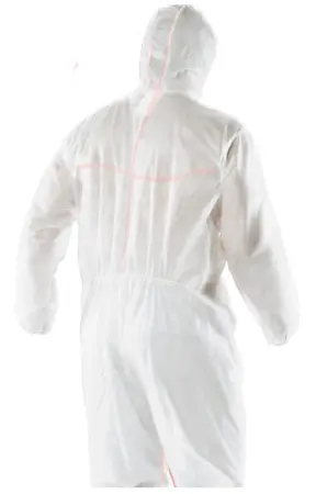 Комбинезон RUGARD® 703FR от производственных загрязнений одноразовый (белый/голубой)