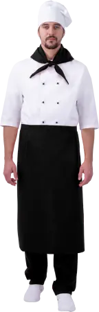 Костюм ШЕФ-ПОВАР (белый/черный)