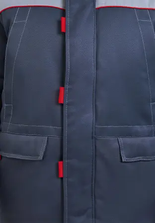 Костюм СТАНДАРТ зимний с ПК (т.серый/св.серый)