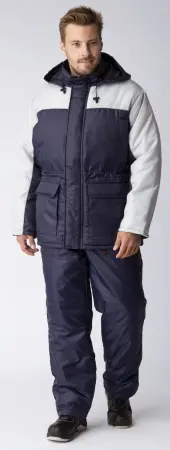 Костюм зимний Балтика, п/к, темно-синий/серый