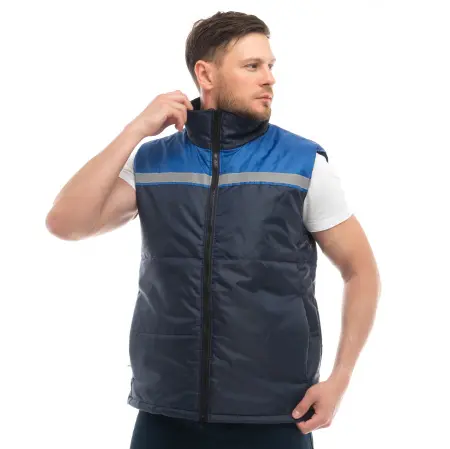 Жилет МАСТЕР зимний с СОП (синий/васильковый) Жилет МАСТЕР зимний с СОП (синий/васильковый)