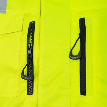 Куртка-бомбер BRODEKS KW 222 сигнальная зимняя (желтый/черный) Куртка-бомбер BRODEKS KW 222 сигнальная зимняя (желтый/черный)