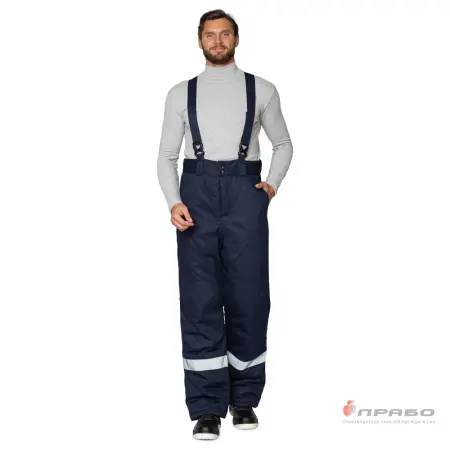 Костюм АНТИСТАТ антистатический зимний с БР (т.синий/васильковый)