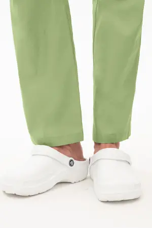 Костюм МИРАЖ женский с БР (белый/св.зеленый) женские медицинские