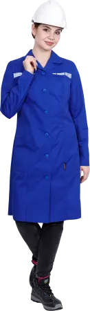 Халат ОПЕРАТОР женский (васильковый)