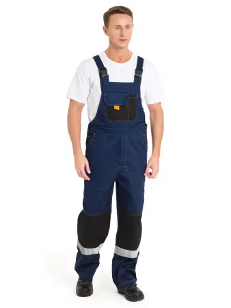 Костюм М с СОП с ПК (синий/черный/василек)