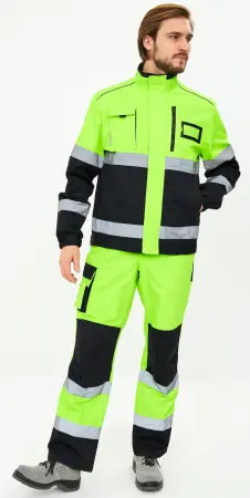 Костюм сигнальный PROFLINE SPECIALIST-2 с ПК (желтый/черный)