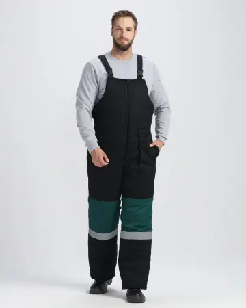 Костюм НОРДХАРД-2 СОП У. зимний с ПК (черный/т.зеленый)