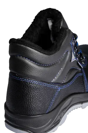 Ботинки СОЮЗНИК ПУ/ТПУ нат.кожа иск.мех с МП (черный)