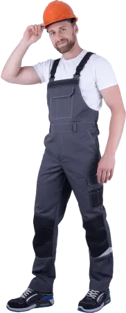 Полукомбинезон ТУРБО SAFETY (серый/т.серый)