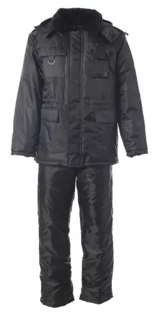 Костюм ОХРАННИК зимний с ПК (черный)