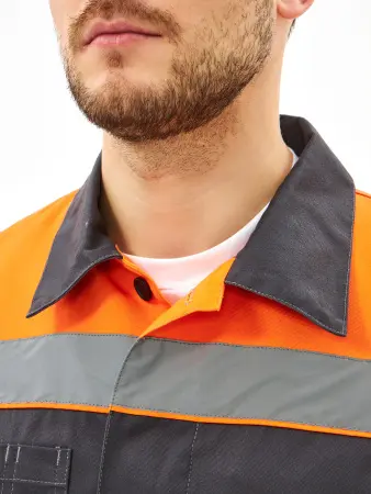 Костюм ЛИПЕЦК-1 СОП CH с БР (т.серый/оранжевый) Костюм ЛИПЕЦК-1 СОП CH с БР (т.серый/оранжевый)