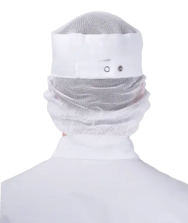 Шапочка ПИЩЕВИКА с козырьком (белый)