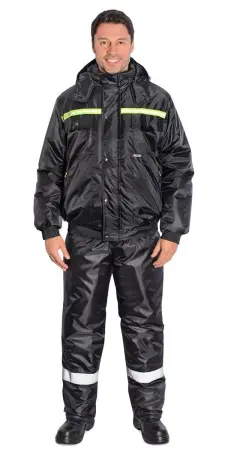 Костюм ВИРАЖ зимний с ПК (черный)