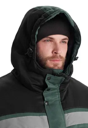 Костюм ЗИМНИК зимний с БР (т.зеленый/черный)