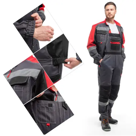 Костюм ФОРМУЛА с СОП с ПК (т.серый/красный/черный)