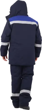 Костюм АНТИСТАТ зимний с ПК (т.синий/василёк)